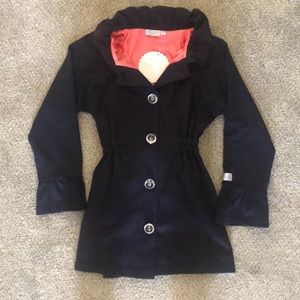 Addie&Ella Navy Button Down Coat